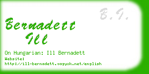 bernadett ill business card